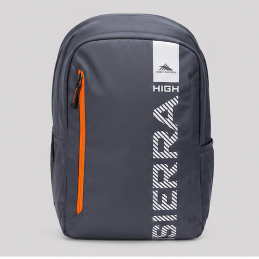 High Sierra Laptop Backpack | Water-Resistant Travel & College Backpack | Lightweight School Bag with Multiple Compartments | Charcoal Grey