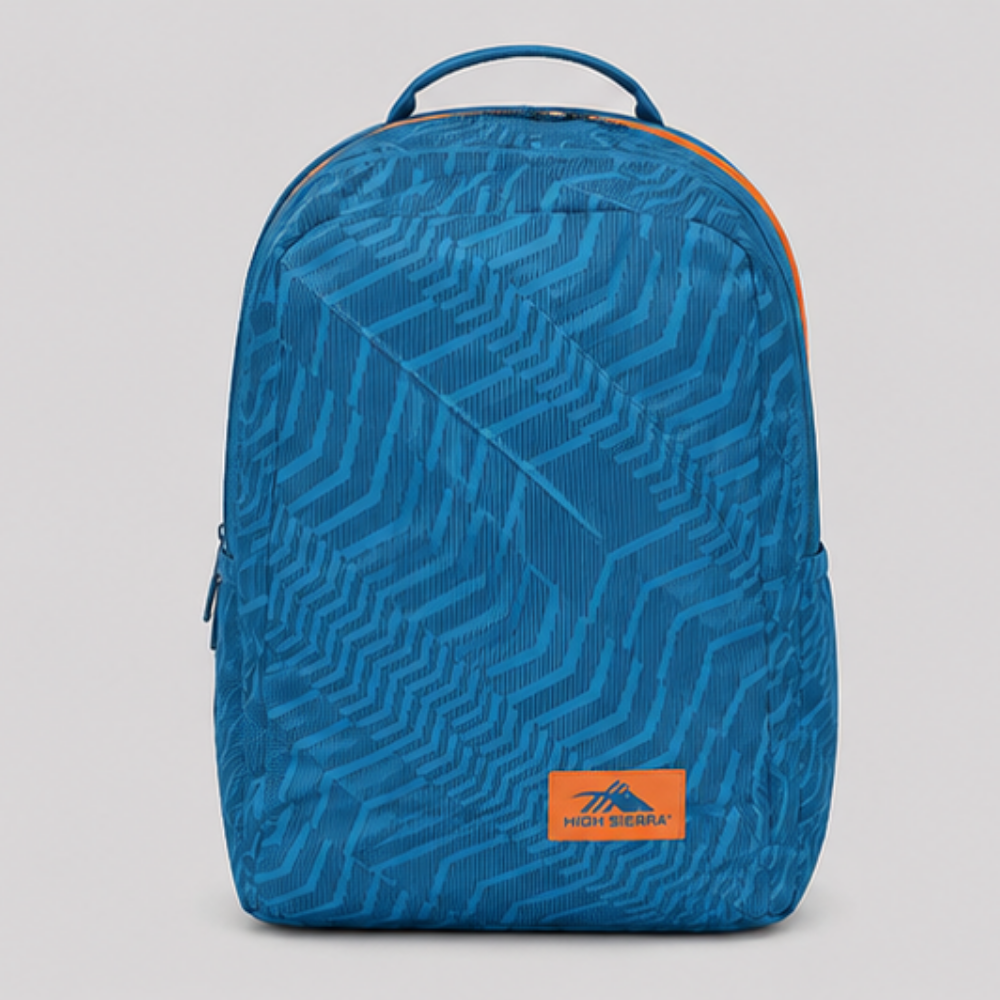 High Sierra Lightweight Laptop Backpack | Water-Resistant School, College & Travel Backpack | Multiple Compartments | Blue
