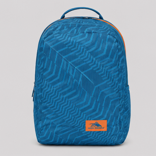 High Sierra Lightweight Laptop Backpack | Water-Resistant School, College & Travel Backpack | Multiple Compartments | Blue