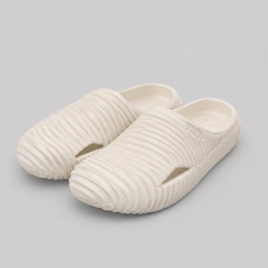 Soft Cushion Slip-On Garden Clogs | Anti-Skid Comfortable Indoor & Outdoor Casual Shoes | Cream