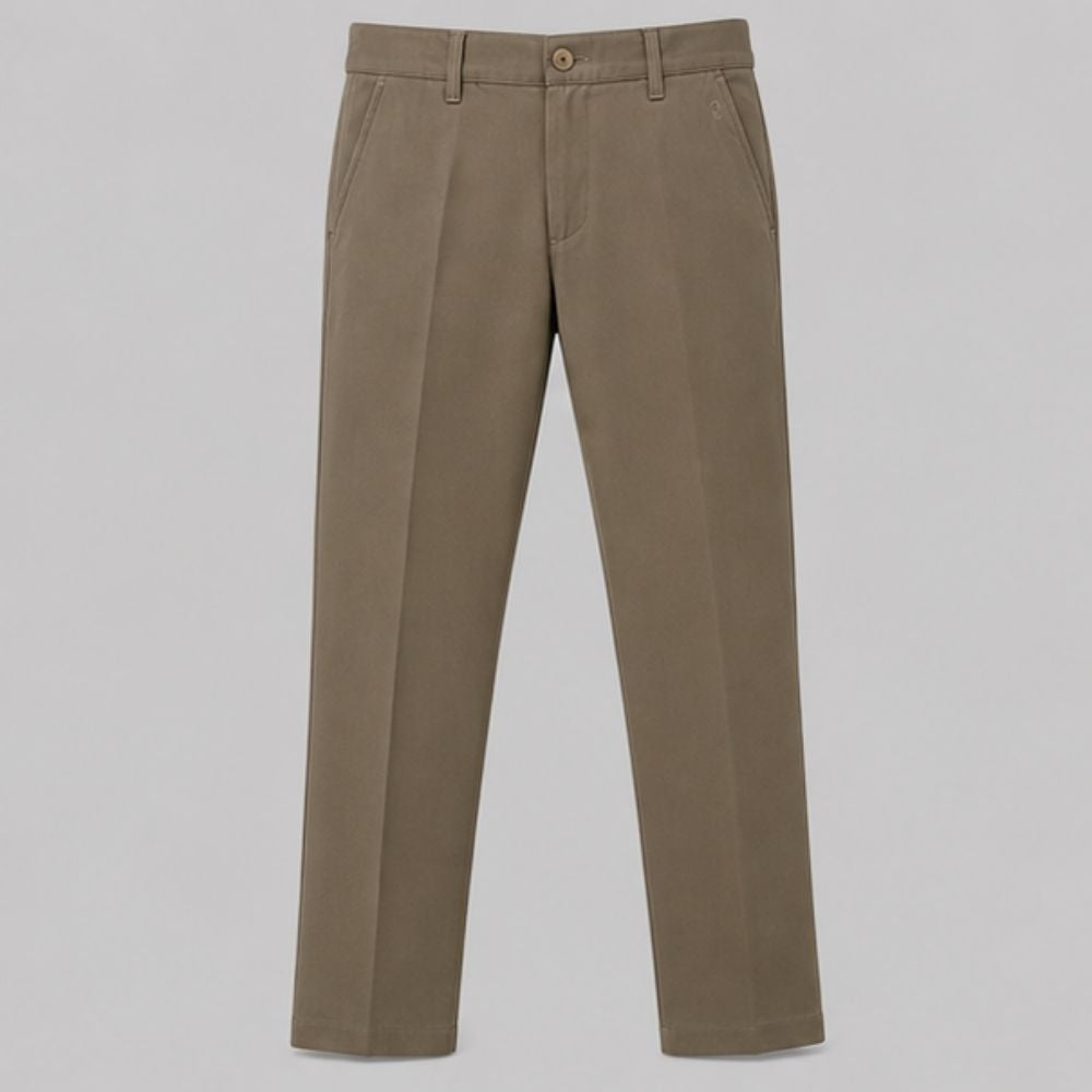 Men's Khaki Slim Fit Chino Pants | Cotton Stretch Formal & Casual Trousers | Mid Rise Solid Smart Fit Pants