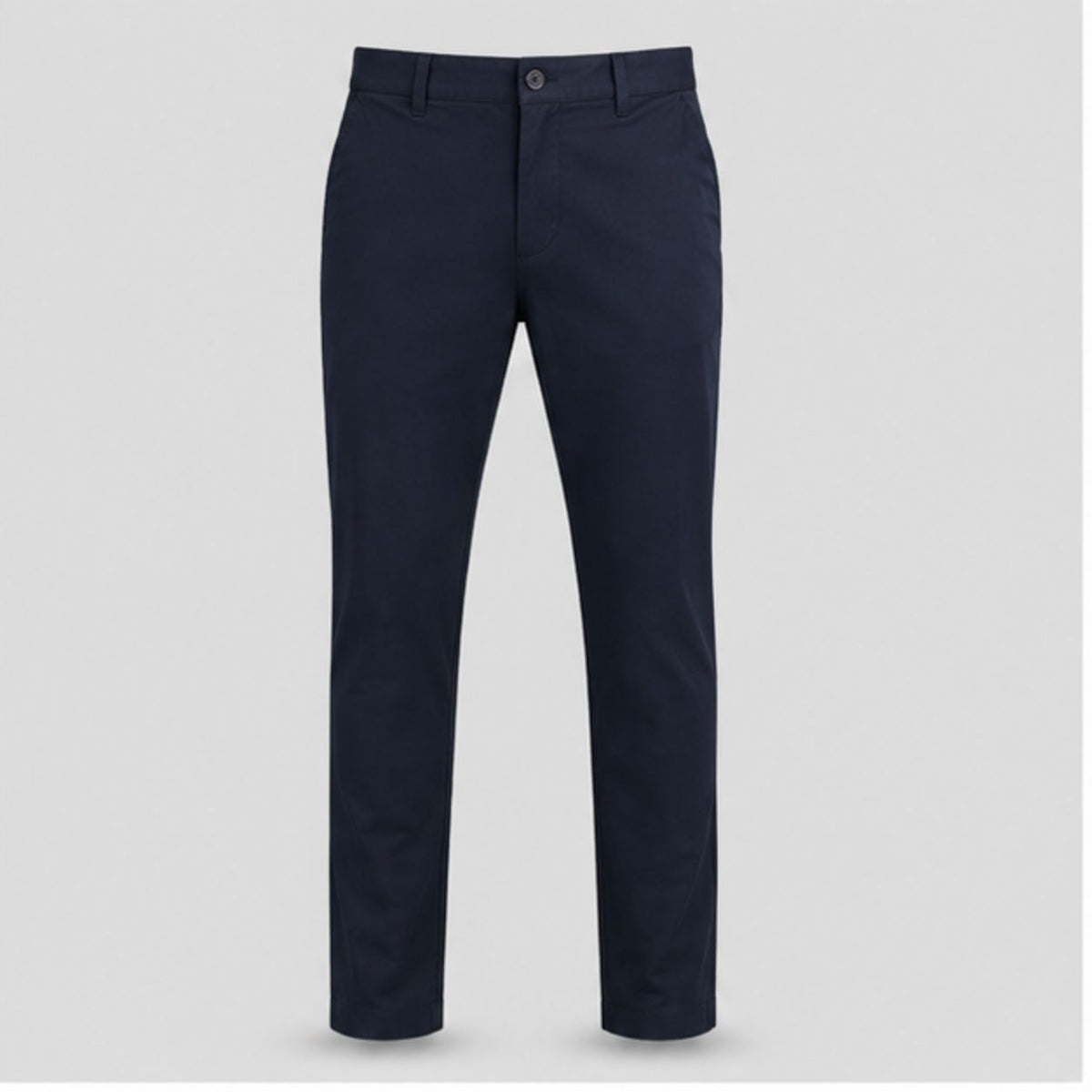 Men's Premium Cotton Blend Slim Fit Formal Trousers | Navy Blue Solid Chinos | Casual & Office Wear Pant