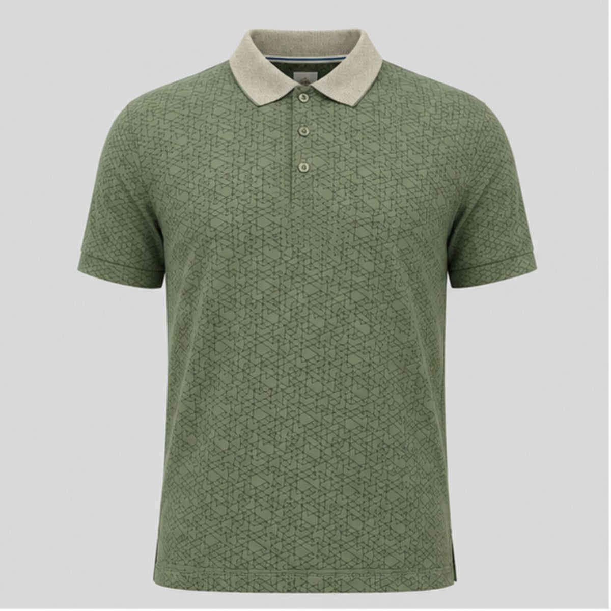 Men's Premium Olive Green Printed Polo T-Shirt | Half Sleeve Cotton Blend Collared Regular Fit Casual Polo Tee | Stylish Men's T-Shirt for Office, Travel & Daily Wear